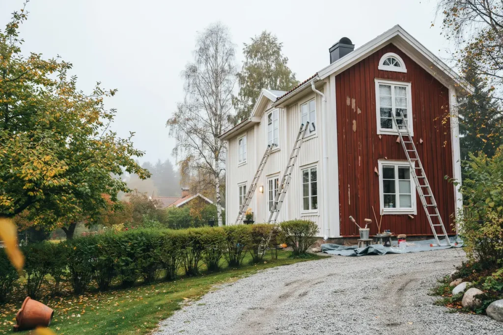 september r r tt tid f r att m la huset s planerar du fasadm lning innan h stfukten kommer